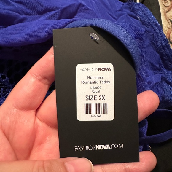 Fashion Nova hopeless romantic teddy BNWT - Picture 2 of 2